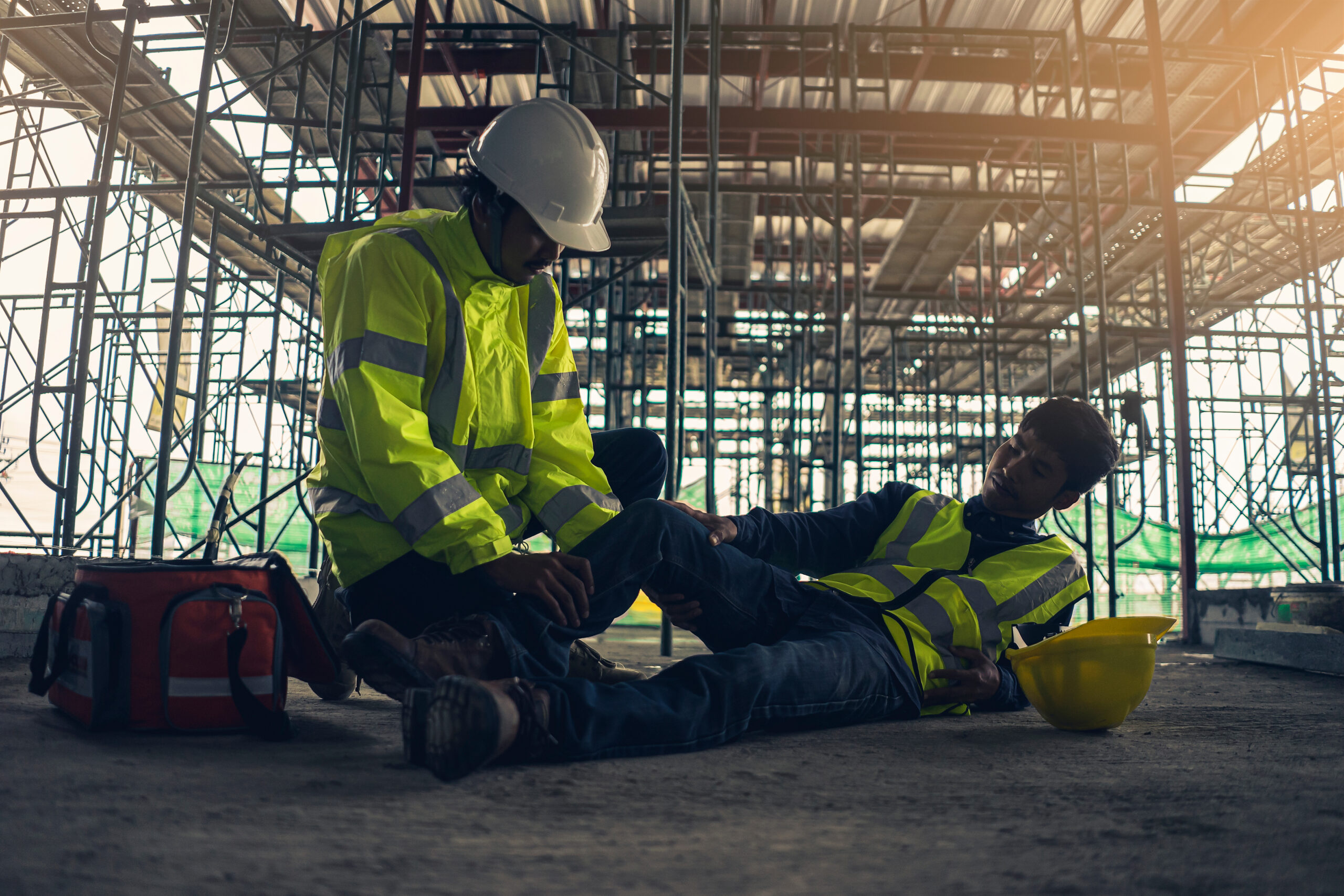 Construction worker accident, Accidents at work, Builder accident